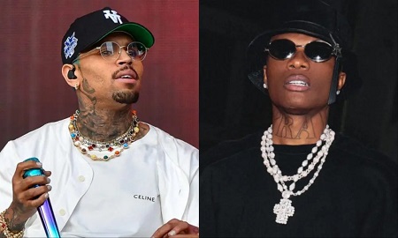 American singer Chris Brown declares, "Wizkid is my brother for life"